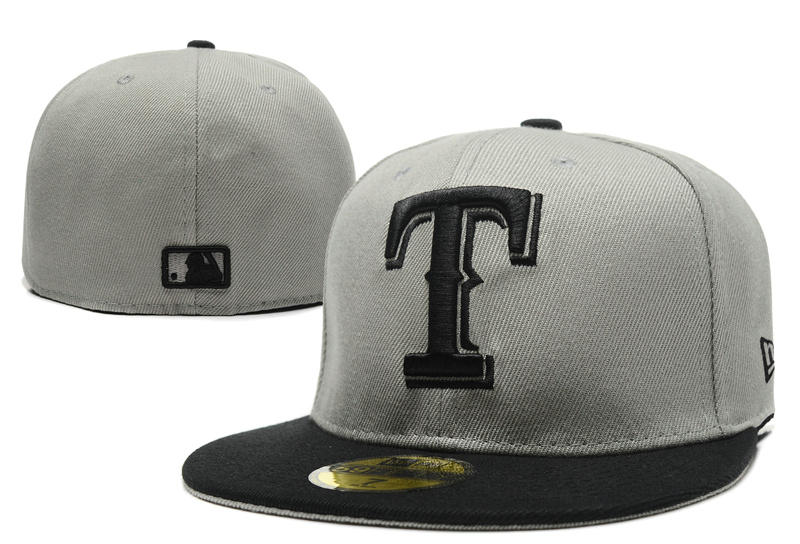 Texas Rangers Grey Fitted Hat LX 0721